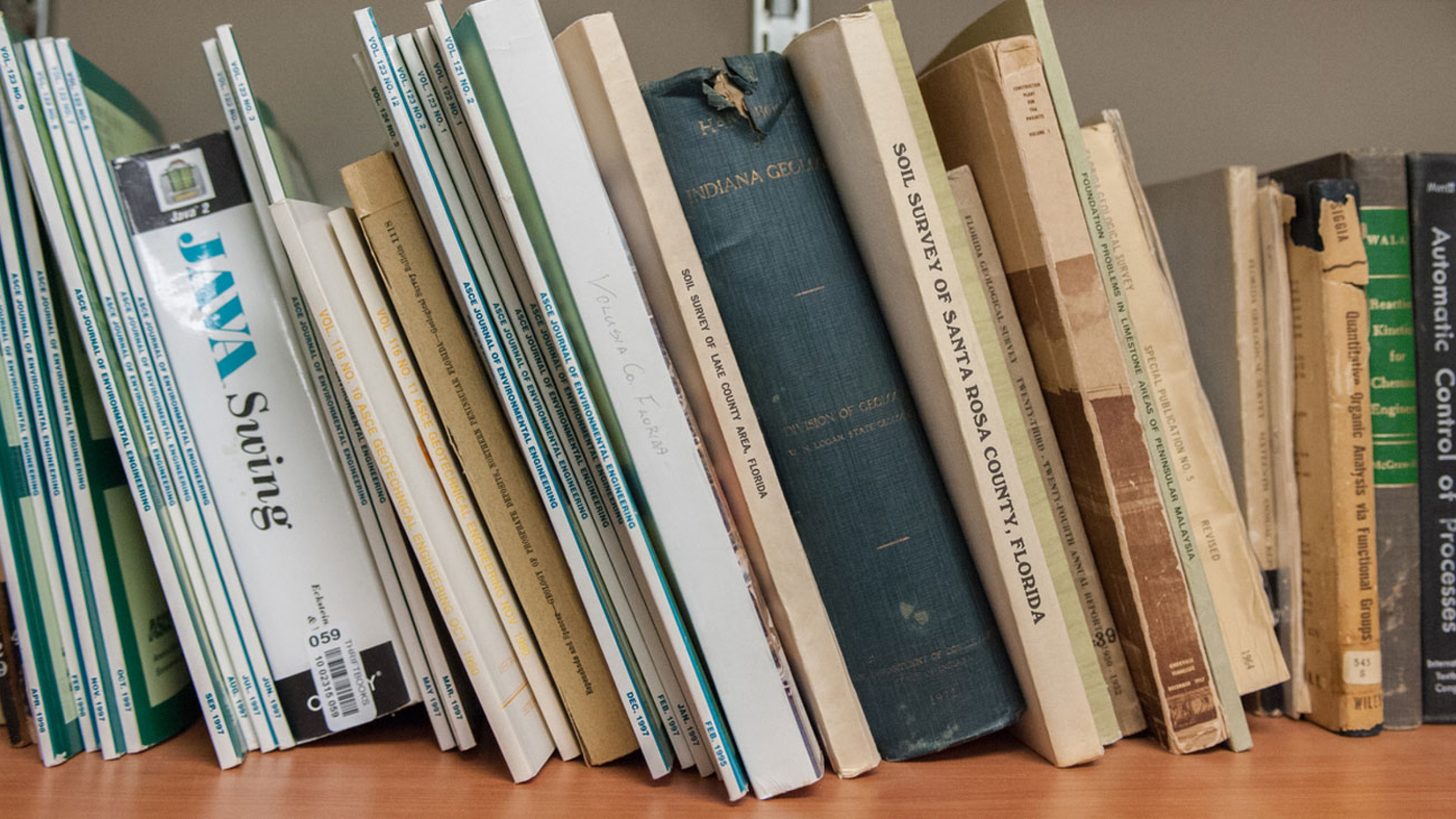 Books on shelf
